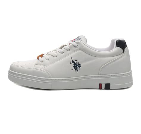 U S Polo Assn M Noah Fx Erkek Beyaz Spor Ayakkab Yal Spor