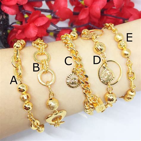 Jual Gelang Xuping Lonceng Bola Bulat Lapis Emas 18k Gold Rantai