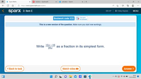 Solved Sparx Maths Solution Gauthmath Calculator Search X Https