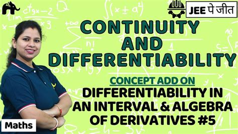 Continuity And Differentiability Class Maths Jee Ncert Chapter