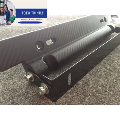 Jual Tatakan Dudukan Plat Nomor Jdm Carbon D Universal Shopee Indonesia