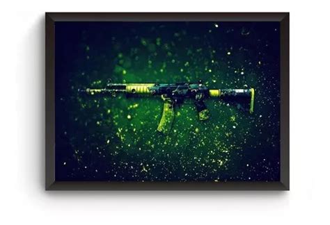 Poster Moldurado Csgo Galil Quadro A Parcelamento Sem Juros