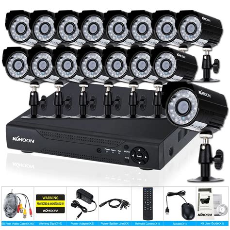 KKmoon 16CH 960H AHD DVR HDMI 16pcs 720P Outdoor Waterproof IR CCTV