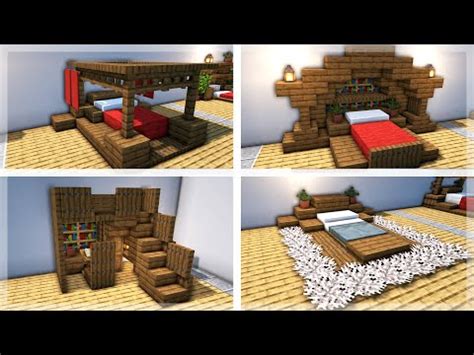 Minecraft Bed Build Ideas And Hacks Youtube Minecraft Bedding