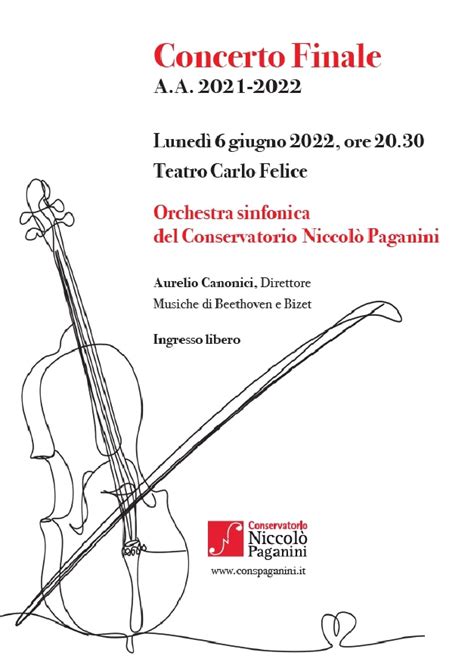 Concerto Finale Orchestra Studenti Del Conservatorio Teatro Carlo