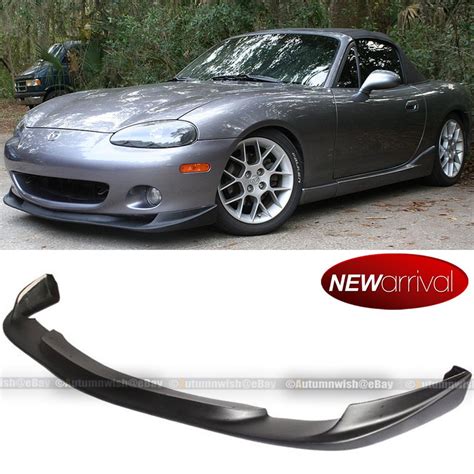 Fit 01 05 Miata MX 5 MX5 GV Style PU Unpainted Front Bumper Lip