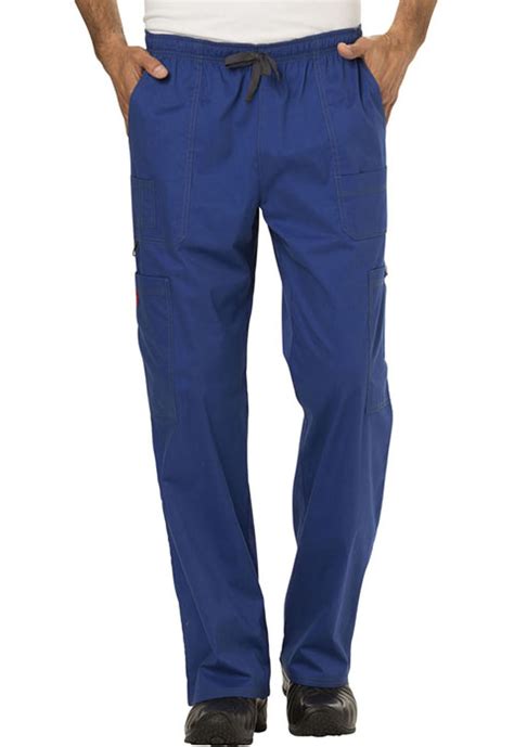 Galaxy Blue Dickies Scrubs Gen Flex Mens Drawstring Cargo Pant 81003