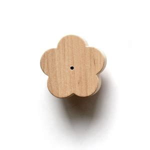 Wooden Flower Drawer Handles Wildflower Knobs For Girl Nursery Dresser