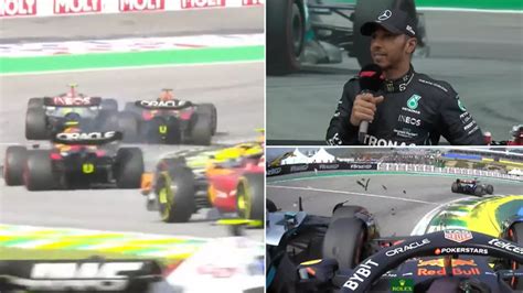 Lewis Hamilton speaks out after clashing with Max Verstappen during ...