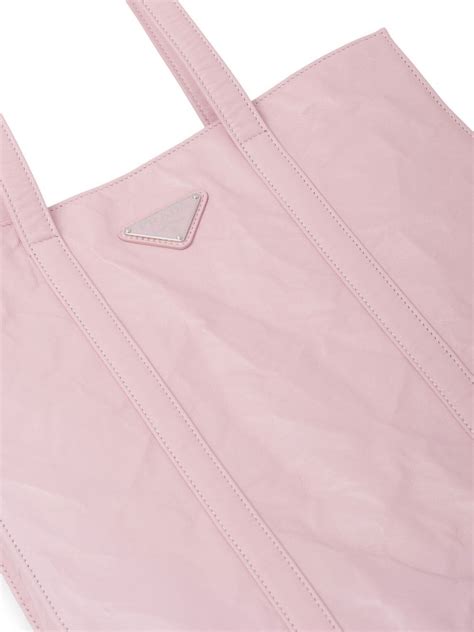 Prada Nappa Leather Tote Bag Pink Farfetch