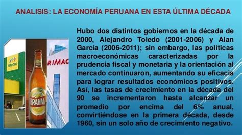 Analisis De La Economia Peruana En La Ultima Decada