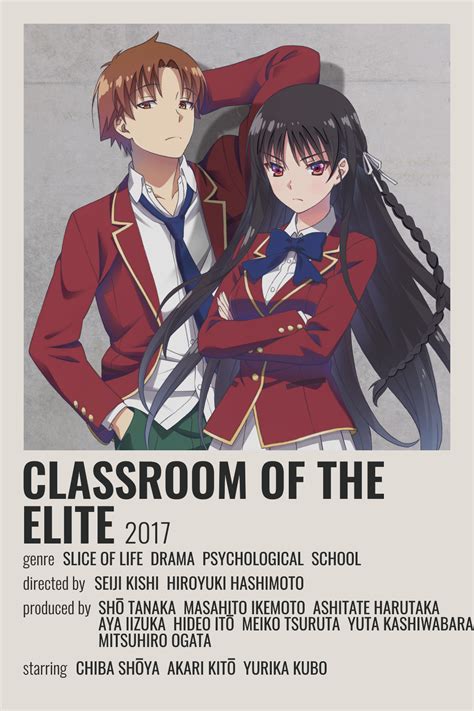 classroom of the elite poster | Anime printables, Anime, Anime shows