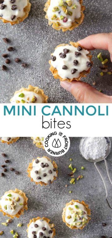 Mini Phyllo Cannoli Bites Cooking On The Front Burner