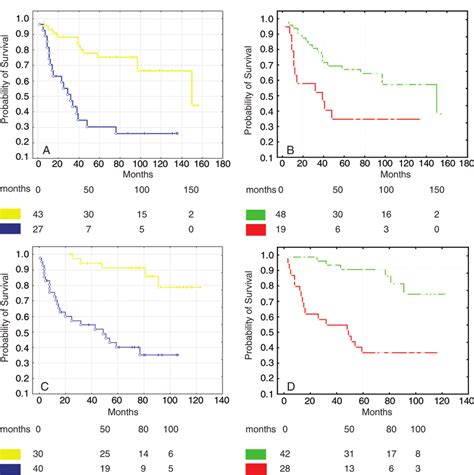 Characteristics Of The Rrs A Kaplan Meier Curves For Disease Specific