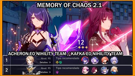 Honkai Star Rail Memory Of Chaos Acheron E Kafka E