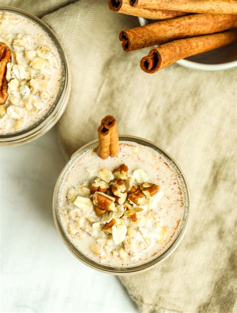 Maple Cinnamon Overnight Oats Knead Some Sweets