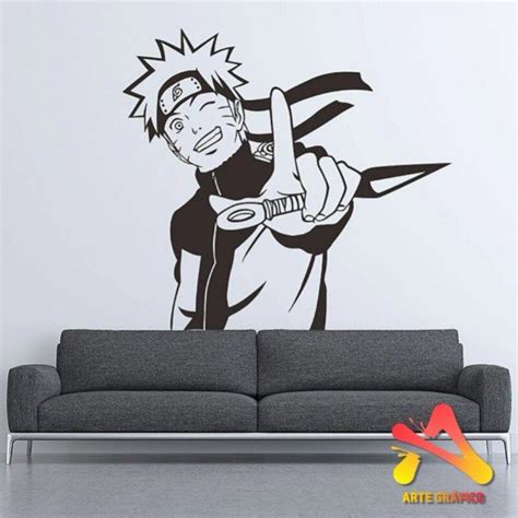 Vinilo De Corte Naruto Saludo Arte Grafico