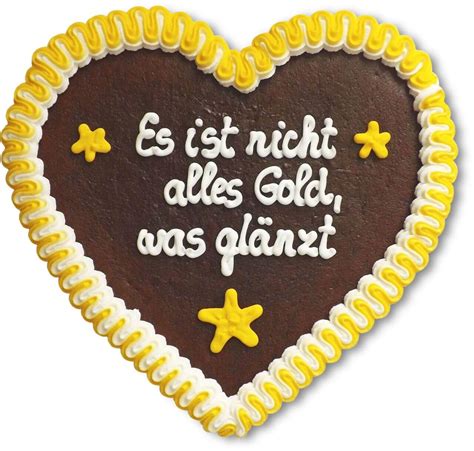 Lebkuchenherz Es Ist Nicht Alles Gold Was Gl Nzt Cm Lebkuchen