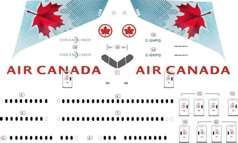 Adecs Decals Catalogue Air Canada Boeing