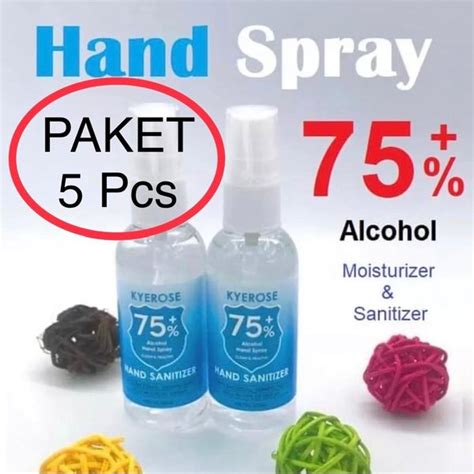 Jual PAKET 5 Pcs Hand Spray Hand Gel Hand Sanitizer Cairan Cuci Tangan