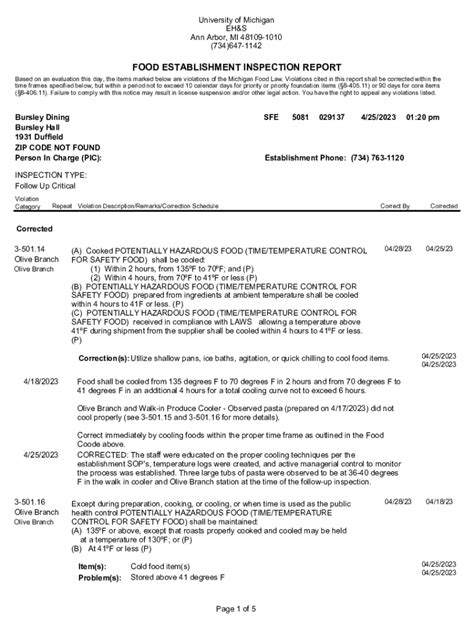 Fillable Online ehs umich Bursley Dining Fax Email Print - pdfFiller