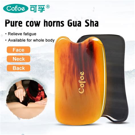 Cofoe Pcs Guasha Massage Tool Health Ox Horn Gua Sha Scrap Body Facial