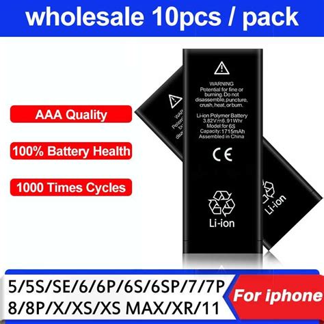 Pcs Aaa Battery For Iphone S Plus S Se Plus S X Xr