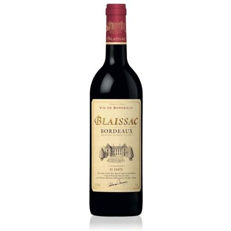 Vin rouge Bordeaux Blaissac : la bouteille de 75cL à Prix Carrefour