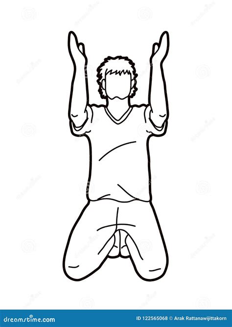 Prayer, Christian Praying Cartoon Graphic Vector Stock Vector ...