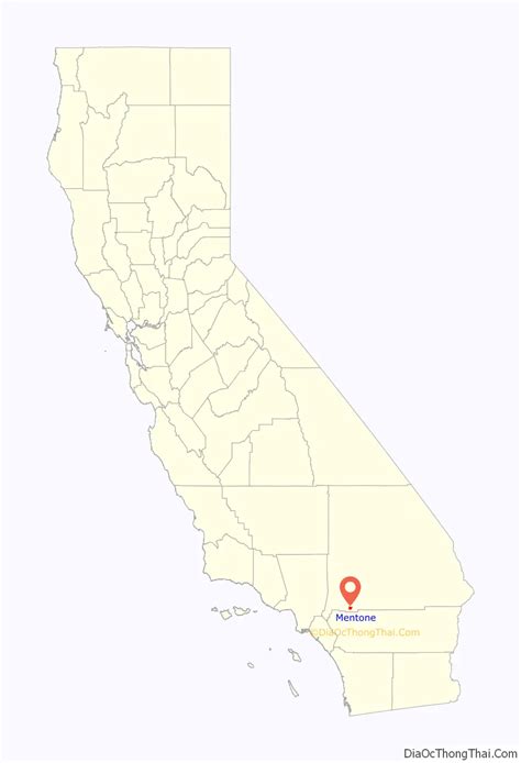 Map of Mentone CDP, California