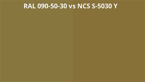 Ral 090 50 30 Vs Ncs S 5030 Y Ral Colour Chart Uk