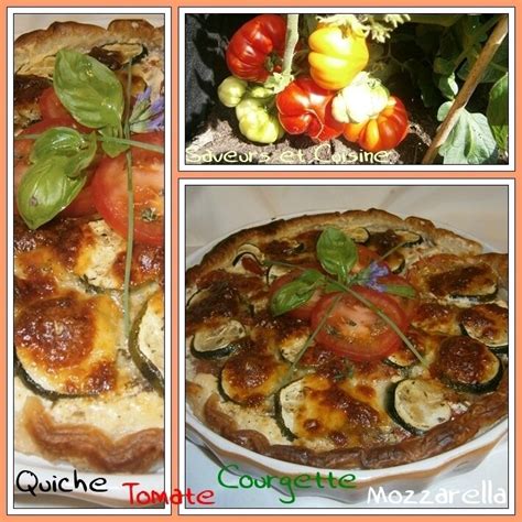 Quiche Aux Trois Saveurs Tomate Courgette Mozzarella