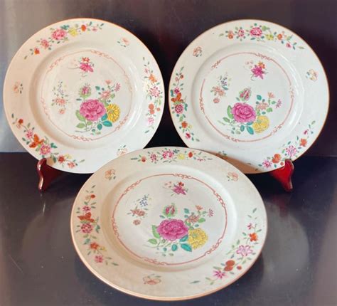 Plates Famille Rose Porcelain China Qianlong Catawiki