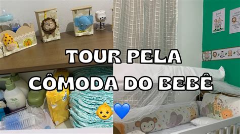 TOUR PELA CÔMODA DO BABY como organizei cantinho dele YouTube