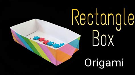 How To Make A Paper Rectangle Box Useful Origami Tutorial Youtube