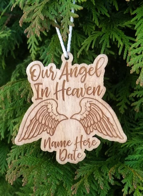 Our Angel In Heaven Christmas Ornament Etsy