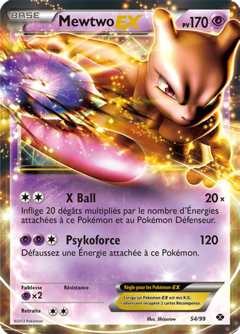 Mewtwo EX Noir Blanc Destinées Futures 54 Poképédia