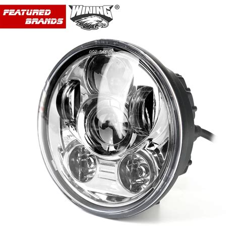 5 75 Inch Motorcycle Headlight 5 3 4 Led Headlights Fit 5 75 45w H4 Headlamp For Harley