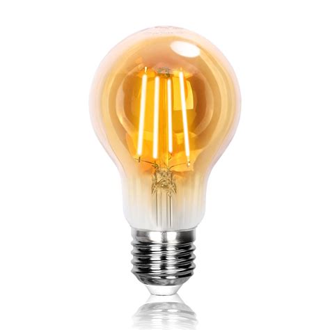 Led Filament Amber Lamp 6W A60 E27 2200K Kopen Ledloket