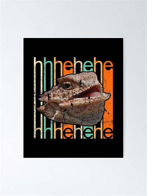 "hhhehehe laughing lizard vintage meme Premium " Poster for Sale by ...