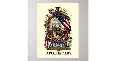 Vintage 1859 Apothecary Poster Zazzle