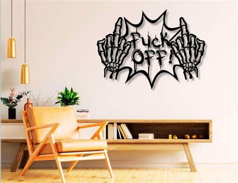 Fuck Off Dxf Svg Png Files Middle Finger Vector Cut File For Cnc Plasma