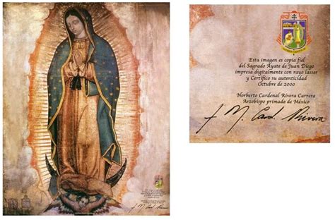 67x51 Canvas Virgen Maria De Guadalupe In The Ayate Of Juan Diego