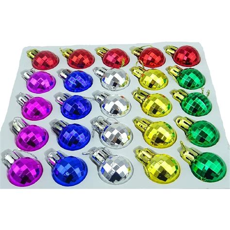 Christmas Concepts® Pack Of 25 25mm Mini Christmas Tree Baubles Shiny