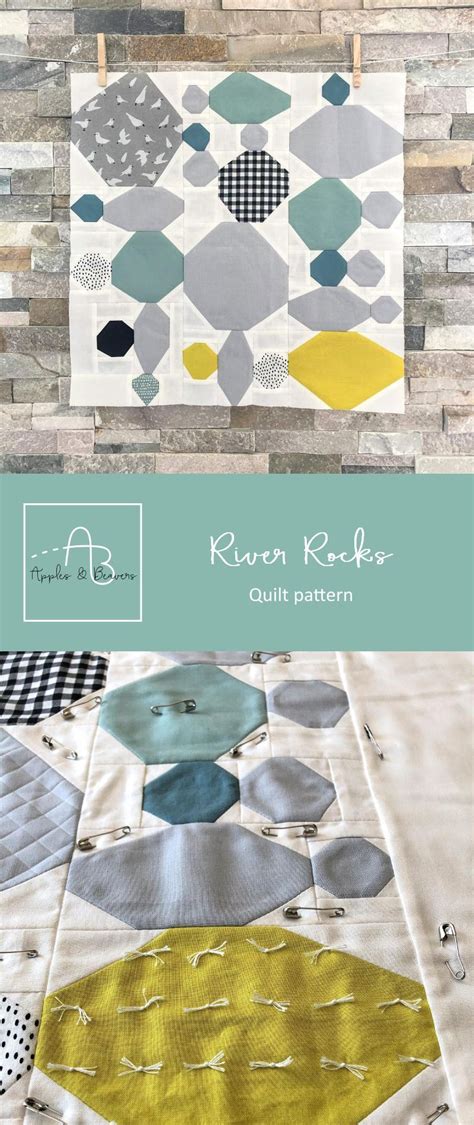 River Rocks A Quilt Pattern For Guided Improv Quilting Modern And