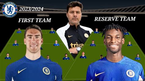 First Team Vs Reverse Team Chelsea Potential Line Up Next Season With