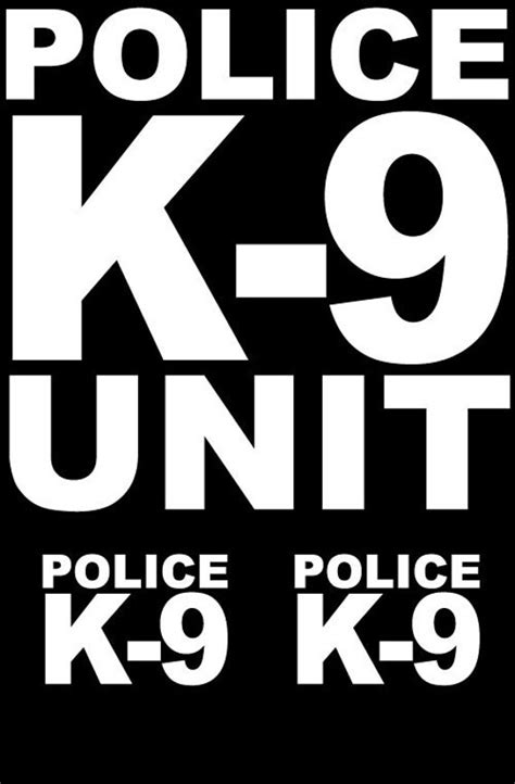 Police K 9 Unit T Shirt Tee Shirt Short Or Long By Manicimpressive