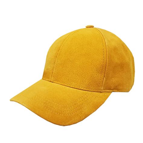 Gold Suede Leather Baseball Cap Winner Caps Mfg Company