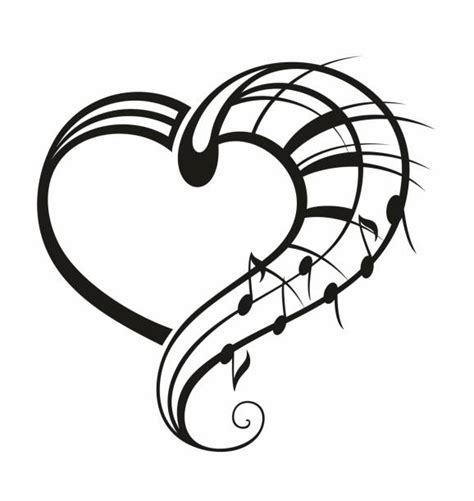 Music Notes Heart Illustrations Royalty Free Vector Graphics And Clip