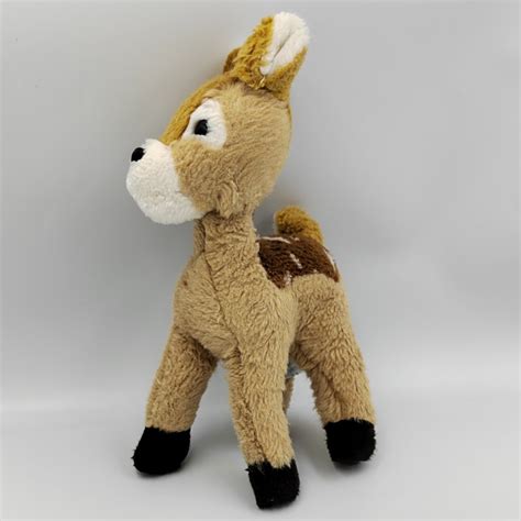 Ancienne Peluche Biche Marron Beige Noir Nounours